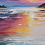 Farbenfrohe Meereslandschaft bei Sonnenuntergang