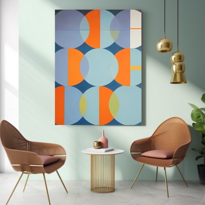 Geometrisches Minimalistisches Kunstwerk