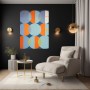 Geometrisches Minimalistisches Kunstwerk
