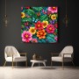 Blumenland mit Schmetterling