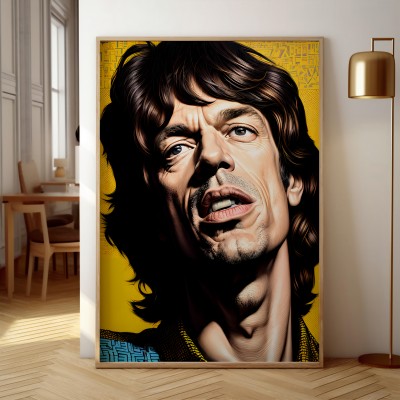 Pop Art Porträt Sänger