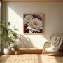 Zwei Blumen Pfingstrosen