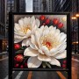 Zwei Blumen Pfingstrosen