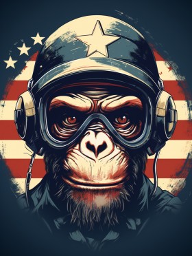 Affe Flagge