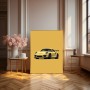 Porsche Kunst Auto Gelb