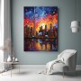 Kunstdesign Stadt Nacht