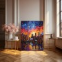 Kunstdesign Stadt Nacht