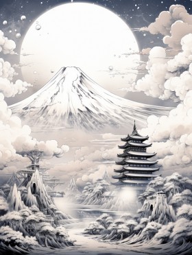Berg Fuji in Japan