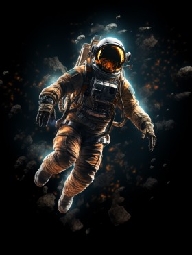 Astronaut im Weltall