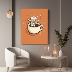 Astronaut in der Kaffeetasse