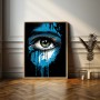 Frauenauge blau Graffiti