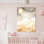 Wolken mit Mond Kinderzimmer
