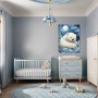 Weißer Bär im Mondlicht Kinderzimmer