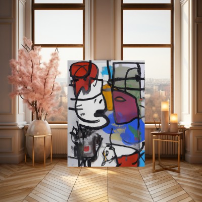 Abstrakte Katzen