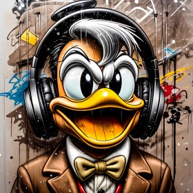 Duck der Radiosprecher