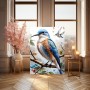 Blauer Vogel und Kolibri