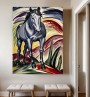 Blaues Pferd - inspiriert von Franz Marc