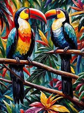 Toukanbild tropische Vögel
