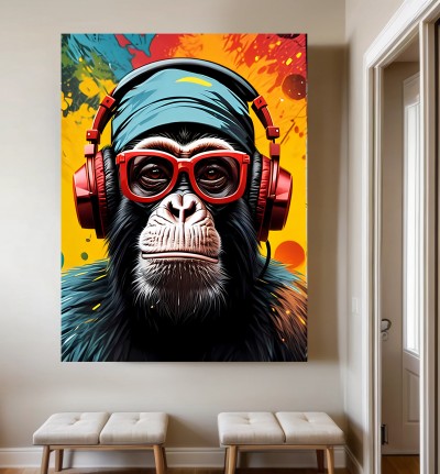 Graffiti Kunst Affe