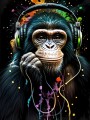 Affe Kunstbild