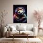 Neon Kunst Faultier