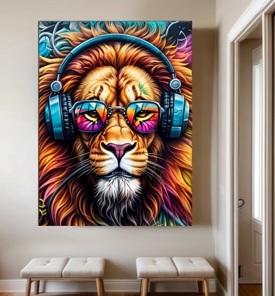 Graffiti Kunst Löwe
