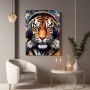 Tiger mit Kopfhörer