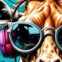 Graffiti Kunst Giraffe