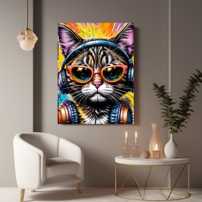 Graffiti Kunst Katze