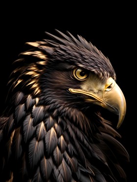 Porträt von ein golden Adler Porträt von ein golden Adler