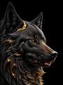 Porträt von ein Wolf