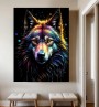 Ein bunter Wolf
