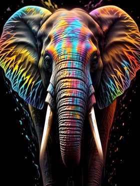 Bunter Elefant