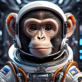 Raumfahrt Astronaut Affe