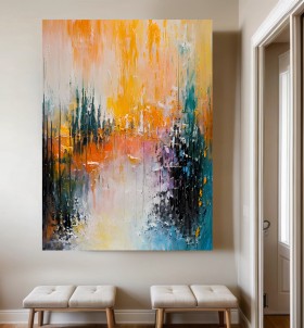 Bunte abstrakte Acrylmalerei