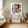 Abstrakte Kunst auf Leinwand