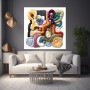 Abstrakte Kunst auf Leinwand