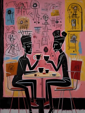 Im Stil von Jean-Michel Basquiat