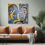 Gesichter abstrakter Kunst