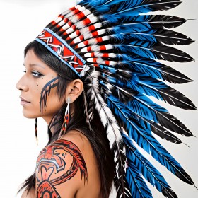 Federn Indianer inspiriert