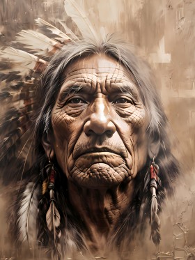 Amerikanisches Ureinwohner Kunst