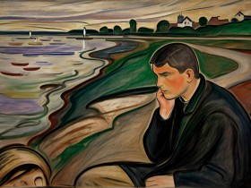 Im Stil Edvard Munch Melancholie