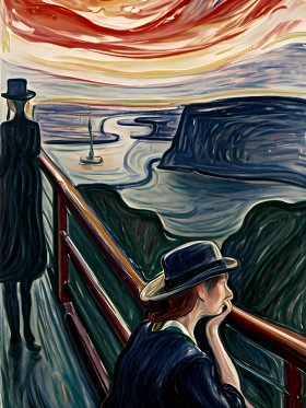 Im Stil von Edvard Munch Gemälde Im Stil von Edvard Munch Gemälde