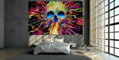 Abstrakt Totenkopf Skull