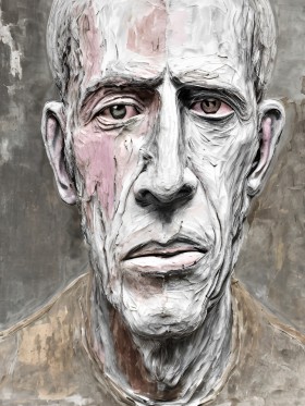 Das Zeitalter Grau Mann moderne Kunst