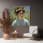 Claude Monet Stil - Frau Blumen Kunst Malerei