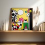 Naive Kunst Bild Frau