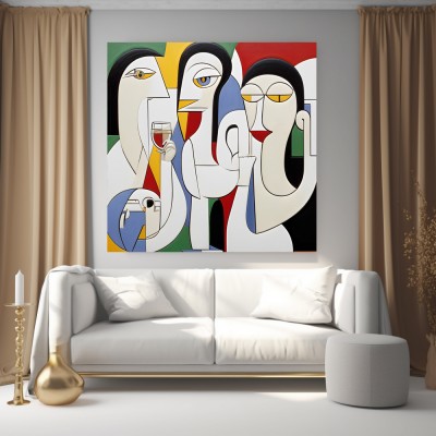 Picasso Stil - auf Leinwand oder Poster