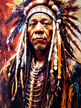 Indianer der amerikanische Ureinwohner
