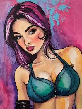 Mädchen Frau Poster